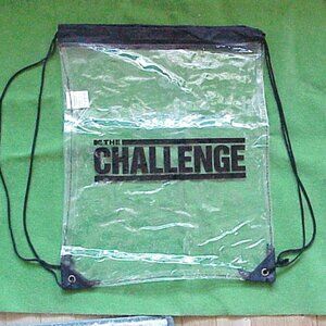 Official MTV The Challenge Clear Drawstring String Bag/Backpack from Promo Event